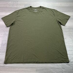 NEW Built Different Shirt Mens 2XL Green Crewneck Short Sleeve Solid Tagless Tee